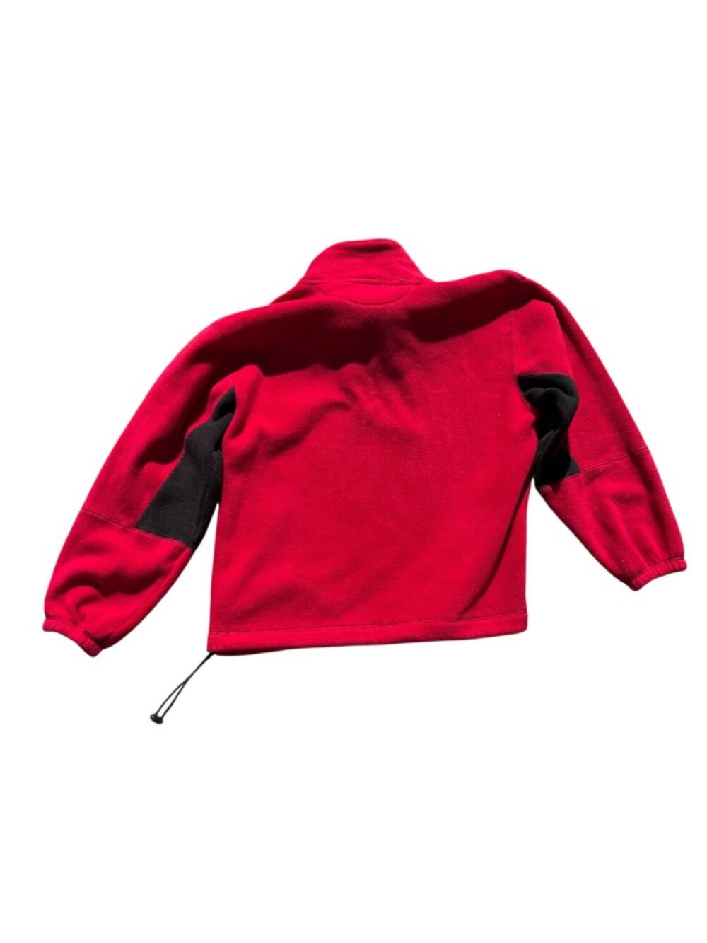 Mountain Tek Sport Fleece Pullover M Mens Red Black Quarter Zip Warm Cozy - Picture 7 of 8